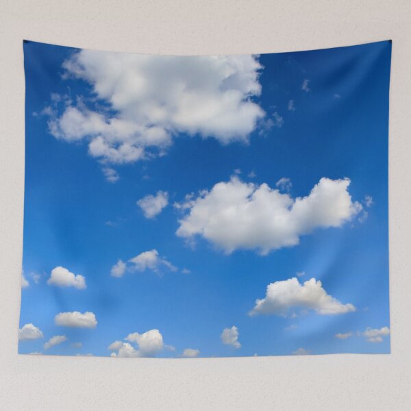 Item preview, Blue sky with fluffy windy white clouds designed and sold by Andrey-Myagkov.