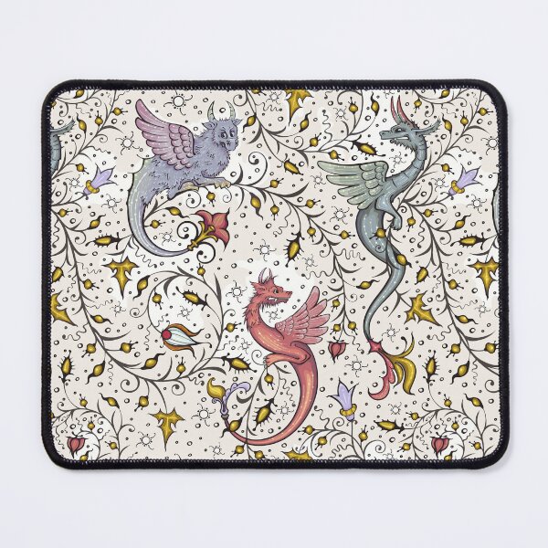Item preview, Cute dragons.Medieval pattern. designed and sold by Borozenets.