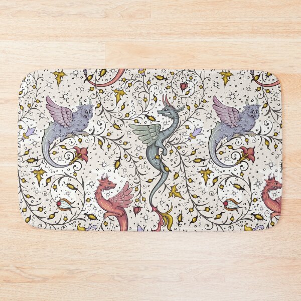 Item preview, Cute dragons.Medieval pattern. designed and sold by Borozenets.