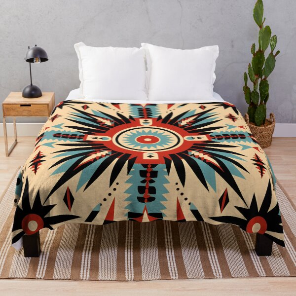 Item preview, colorful Comanche Indian tribal pattern designed and sold by dcrc.