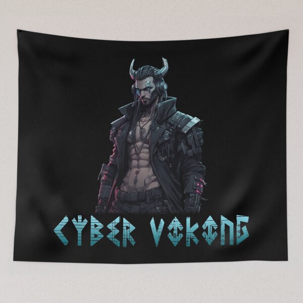 Item preview, Cyber Viking, Digital Pillager, Cyberpunk designed and sold by Burn-Ego.