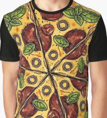 Pepperoni Pizza Graphic T-Shirt