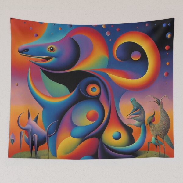 Item preview, Surreal Art: Strange Otherworldly beasts designed and sold by Owl-o-the-wisp.