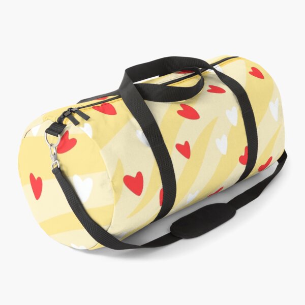 Item preview, Seamless pattern with red and white hearts on a yellow background. abstract hearts pattern background for valentine 's day designed and sold by APHIDAT-TA.