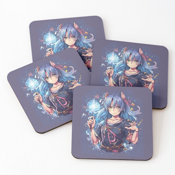 Item preview, Magical Blue Essence - Anime Girl with Wand Art designed and sold by SayItWithYours.