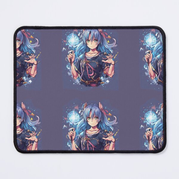 Item preview, Magical Blue Essence - Anime Girl with Wand Art designed and sold by SayItWithYours.