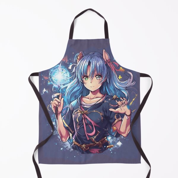 Item preview, Magical Blue Essence - Anime Girl with Wand Art designed and sold by SayItWithYours.