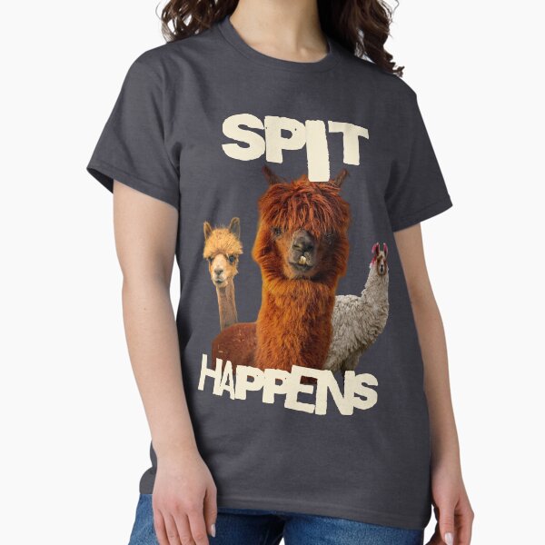 Artikel-Vorschau von Lustige Alpakas "Spit Happens", Lustiges Lama, Süßes Lama, designt und verkauft von Mariana Piana.