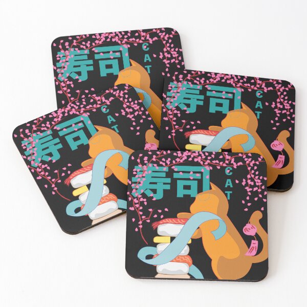 Item preview, cat and sushi designed and sold by cystlla.