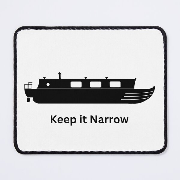 Item preview, Keep it Narrow (blk) designed and sold by canal-arts.