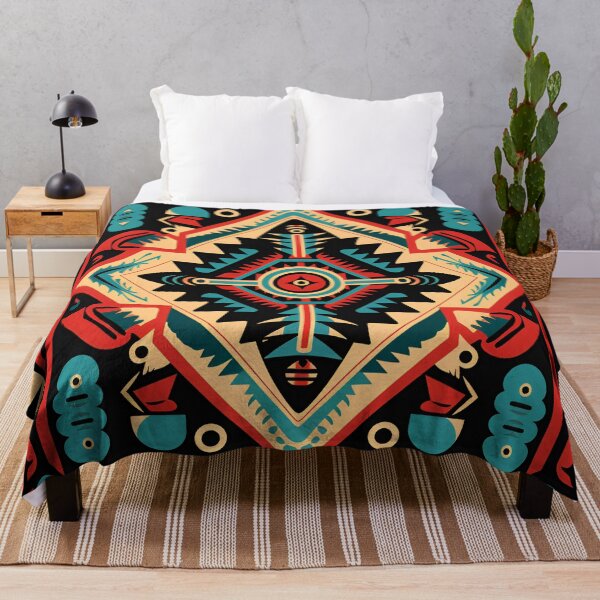 Item preview, colorful Ute indian tribal pattern designed and sold by dcrc.