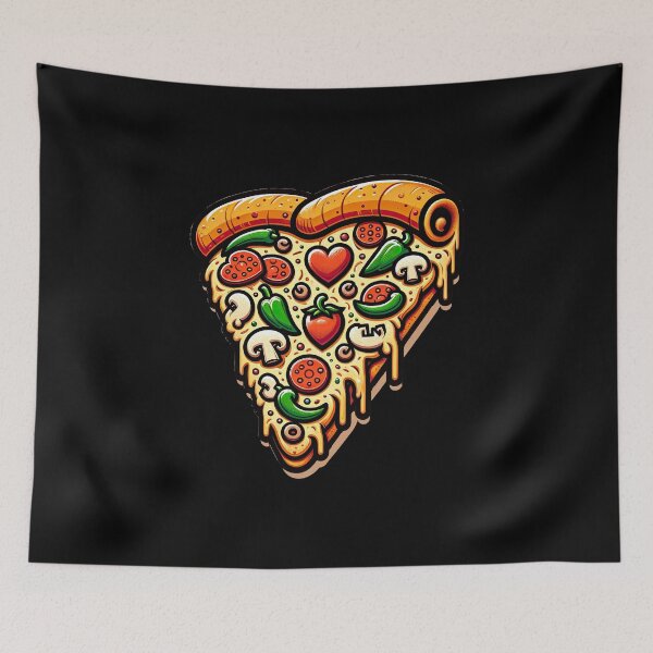 Item preview, Pizza Love Heart Slice for Pizza Lovers T-Shirt Cheesy Love at First Bite - Heart Pizza Tee designed and sold by MAPDDesigns.
