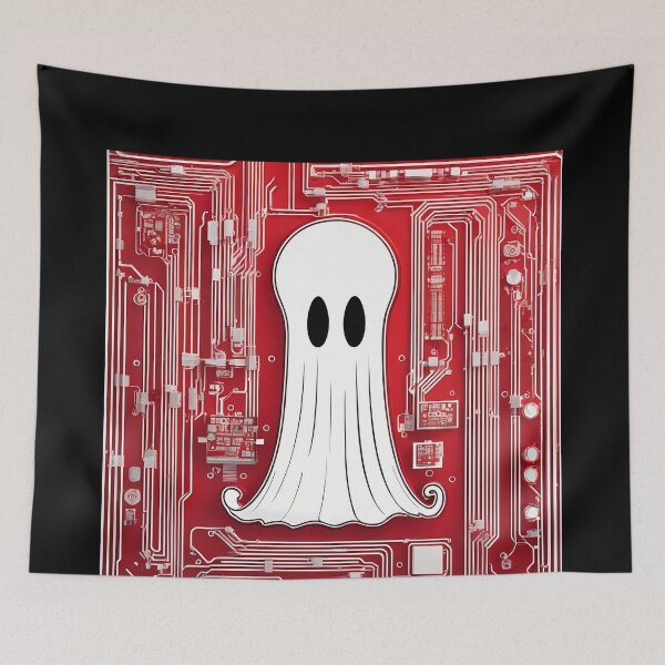 Item preview, Laughing Encounter: The Friendly Red Ghost designed and sold by Artedig.