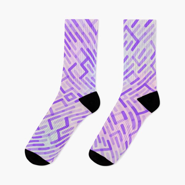 Item preview, Abstract background scarf with geometric shapes in purple and pink. designed and sold by APHIDAT-TA.