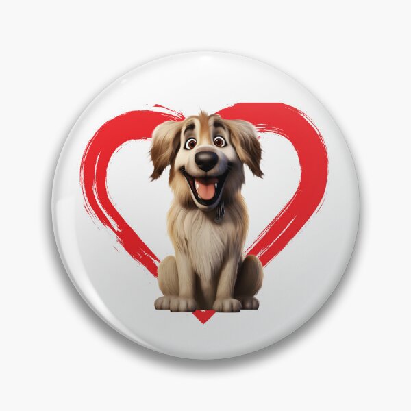 Item preview, Leonberger Cartoon in Love Heart swoosh  designed and sold by For Dog Sake!®.