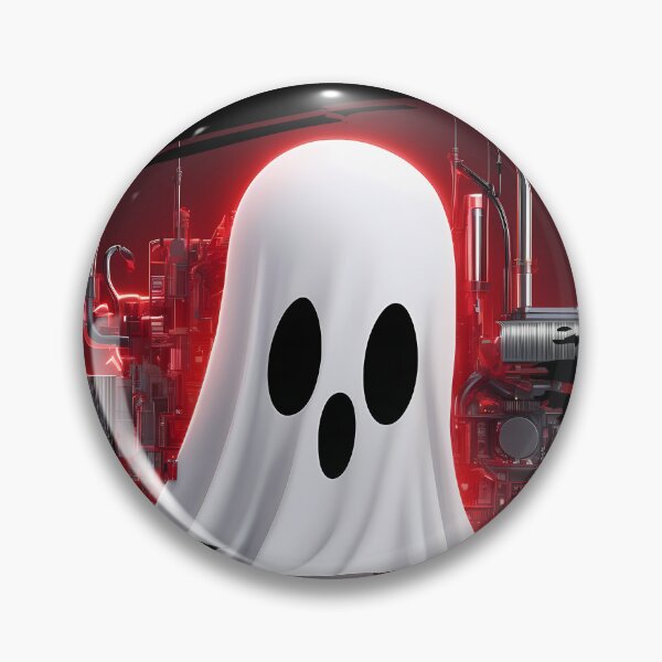 Item preview, Electrifying Friendship: Funny Mechanical Red Ghost designed and sold by Artedig.