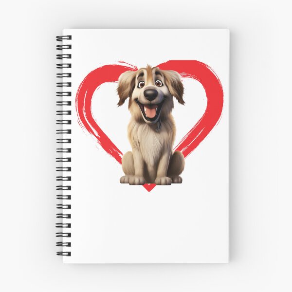 Item preview, Leonberger Cartoon in Love Heart swoosh  designed and sold by For Dog Sake!®.