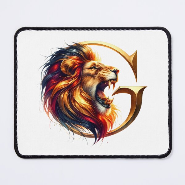 Item preview, Lion and the letter G - Fantasy designed and sold by Fenay Designs.
