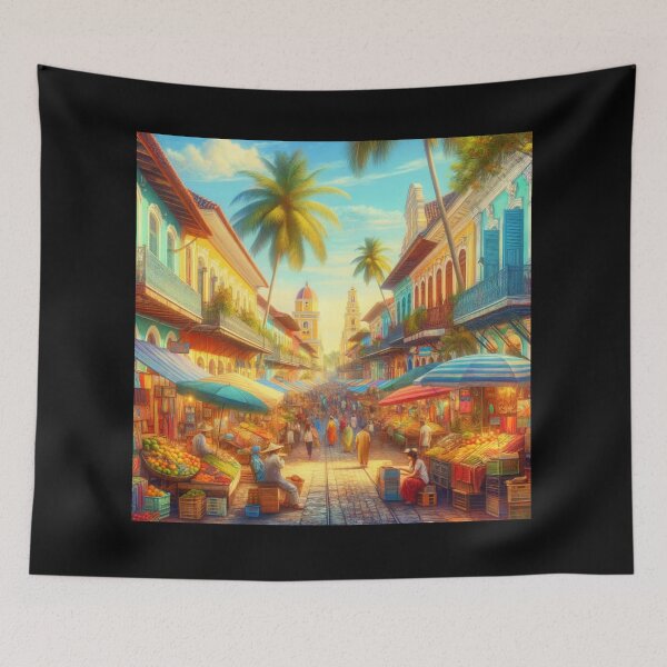 Item preview, Tropical Market Vibrance designed and sold by BestArtByArvind.