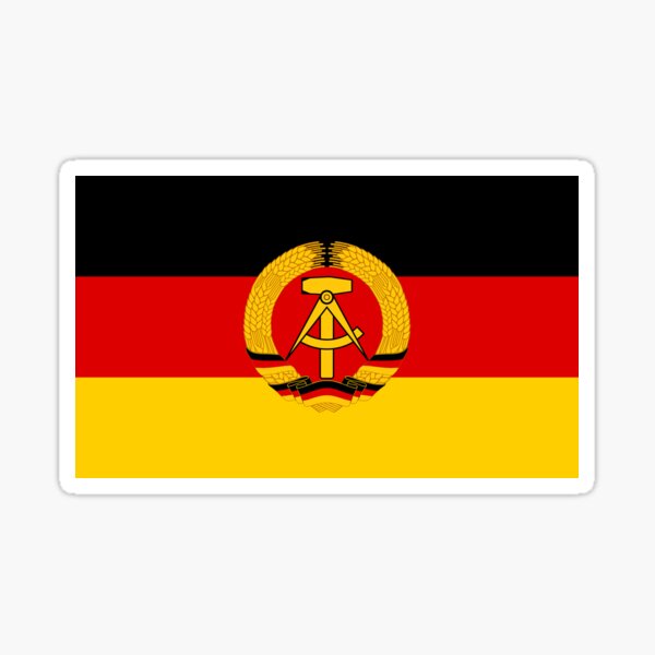 Nationality plate 3x East German Democratic Republic Sticker Car Sticker 
