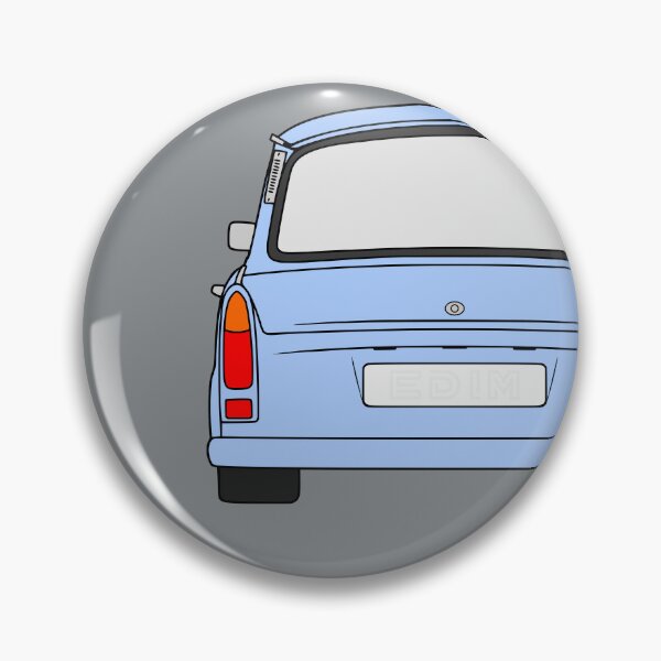 Item preview, Trabant 601S rearview blue designed and sold by EdimDesign.