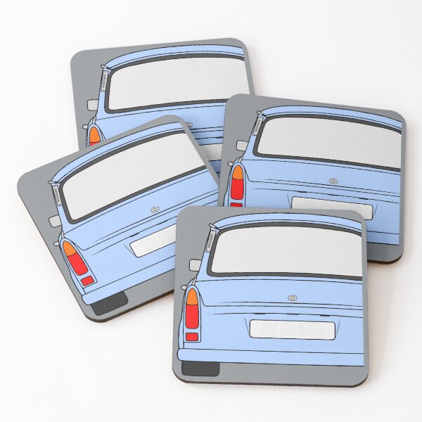 Item preview, Trabant 601S rearview blue designed and sold by EdimDesign.