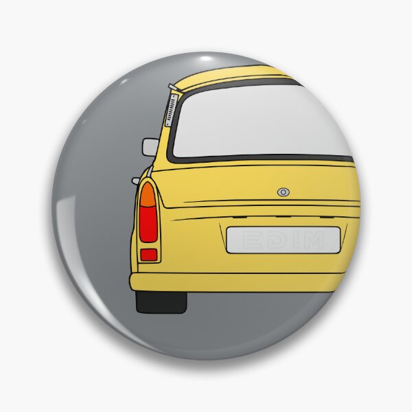 Item preview, Trabant 601S rearview yellow designed and sold by EdimDesign.
