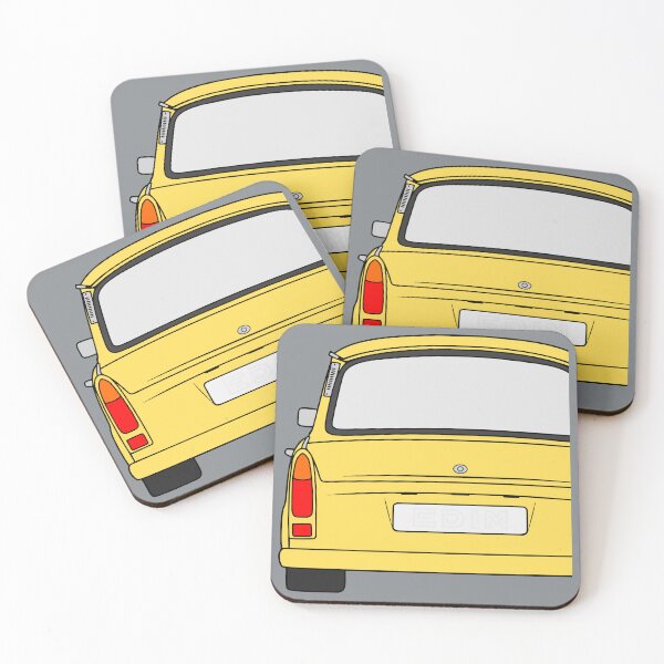 Item preview, Trabant 601S rearview yellow designed and sold by EdimDesign.