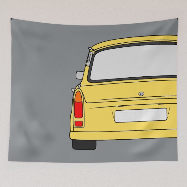 Item preview, Trabant 601S rearview yellow designed and sold by EdimDesign.