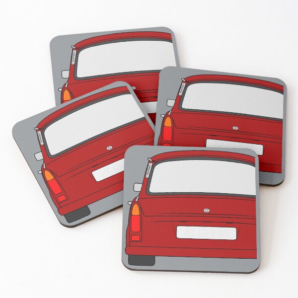 Item preview, Trabant 601S rearview red designed and sold by EdimDesign.