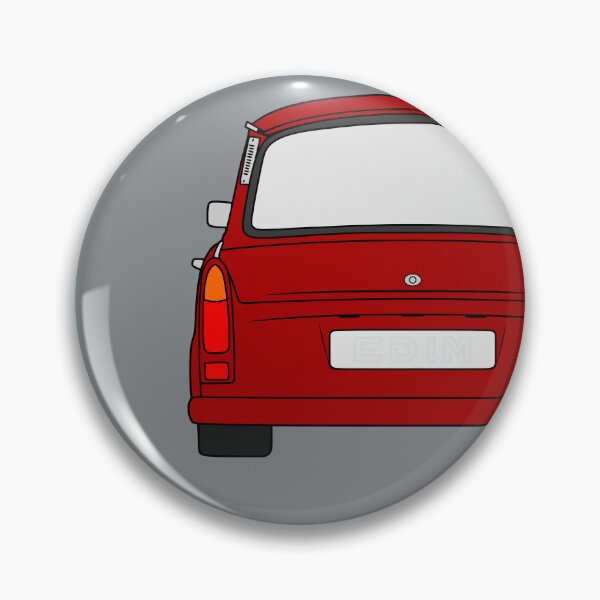 Item preview, Trabant 601S rearview red designed and sold by EdimDesign.