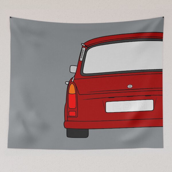 Item preview, Trabant 601S rearview red designed and sold by EdimDesign.