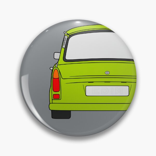 Item preview, Trabant 601S rearview apple green designed and sold by EdimDesign.