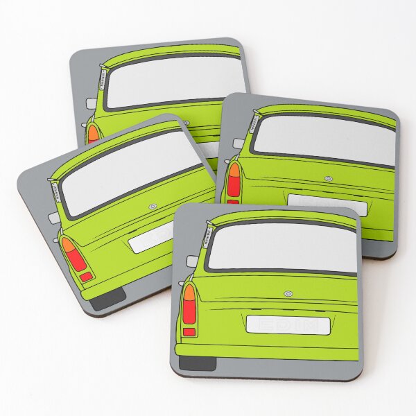 Item preview, Trabant 601S rearview apple green designed and sold by EdimDesign.