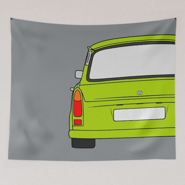 Item preview, Trabant 601S rearview apple green designed and sold by EdimDesign.