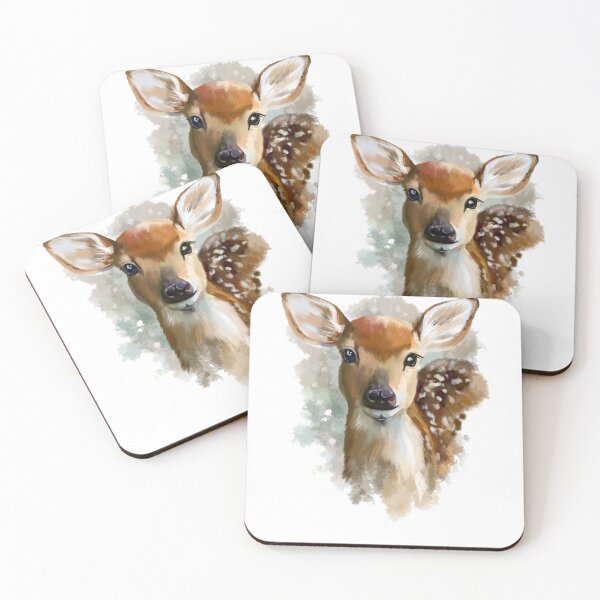 Item preview, deer watercolor designed and sold by ORTHODX.