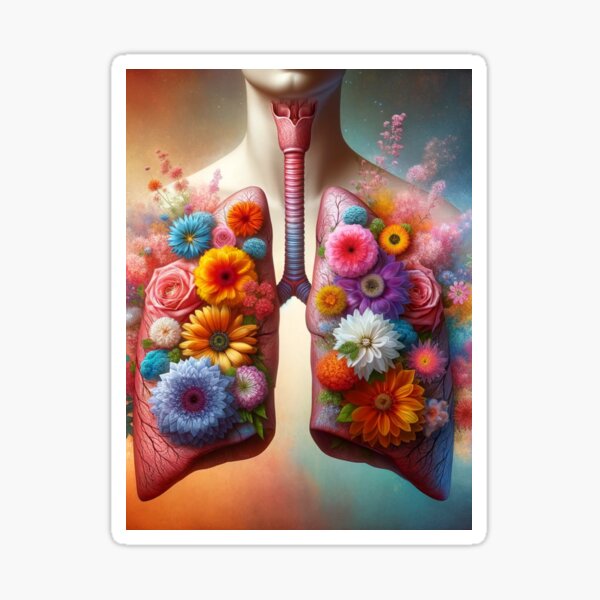 Item preview, Flowers And Lungs With Floral Expression designed and sold by mymagicstoreus.