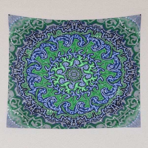Item preview, Green blue colour ripples  designed and sold by MoodysT's.