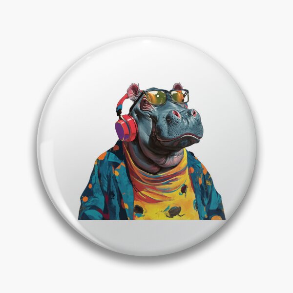 Item preview, happy hip hop hippo designed and sold by porbenjaporn.