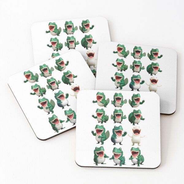 Item preview, 12 Cute Crocodile Sticker Pack- Cool Animal designed and sold by joejiing.