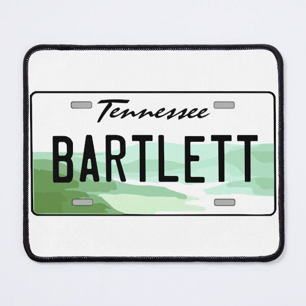 Item preview, Bartlett Tennessee License Plate designed and sold by Decal Mania.