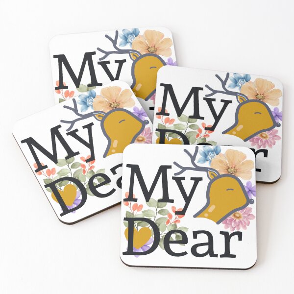 Item preview, My Dear - deer with flower designed and sold by BlueMorz.