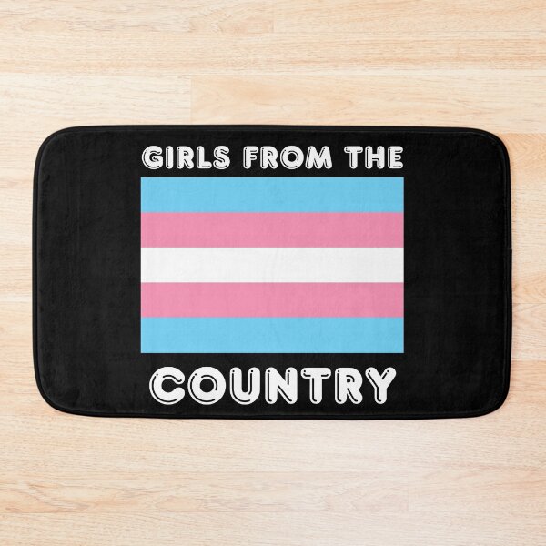 Item preview, Girls from the Trans Country transgender flag designed and sold by SISSY4SISSIES.
