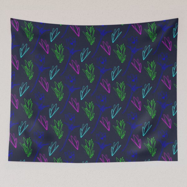 Item preview, Neon flowers designed and sold by Artdroid.