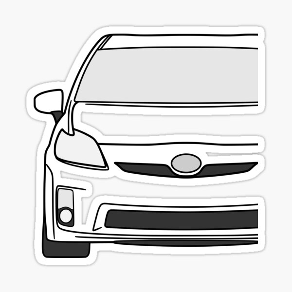 Item preview, Toyota Prius 2010-2015 black lined with colored parts designed and sold by EdimDesign.