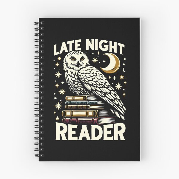 Item preview, Late Night Reader - Snowy Owl - Fantasy designed and sold by Fenay Designs.