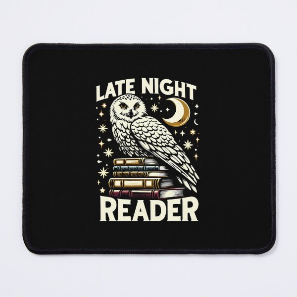 Item preview, Late Night Reader - Snowy Owl - Fantasy designed and sold by Fenay Designs.