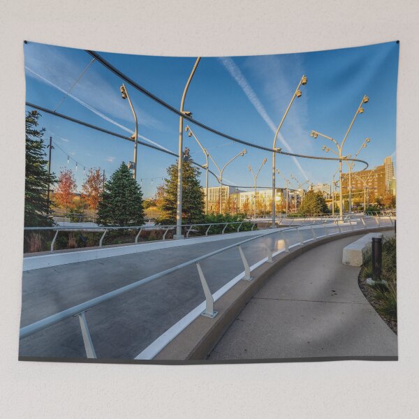 Item preview, Contrails Over Omaha Skate Ribbon designed and sold by mljdwhite.