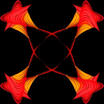 Artwork thumbnail, Red Stars Pattern by Meo Design