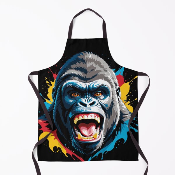 Artikelvorschau, Gorilla im Dschungel entworfen und verkauft von VikArtStudio.